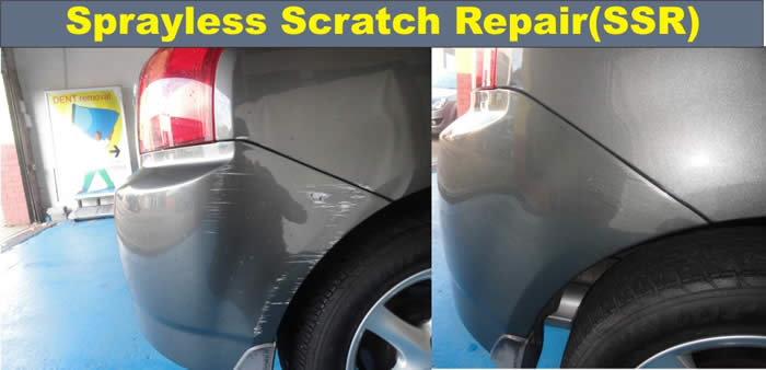 factory tinted window scratch repair